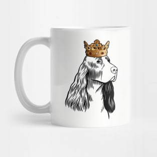 English Springer Spaniel Dog King Queen Wearing Crown Mug